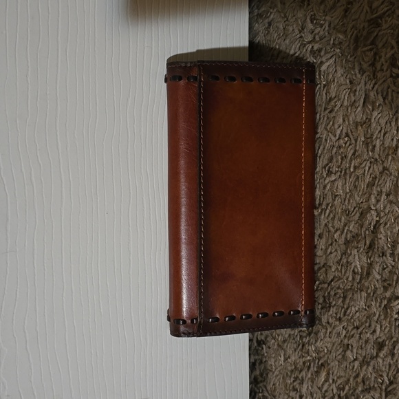 Patricia Nash Burnt Brown Trifold Wallet - Picture 2 of 5